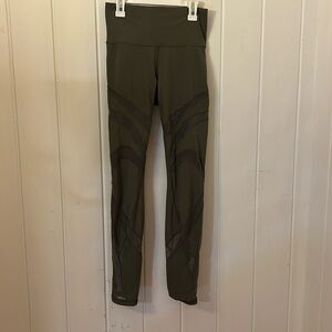 LULULEMON olive green leggings
